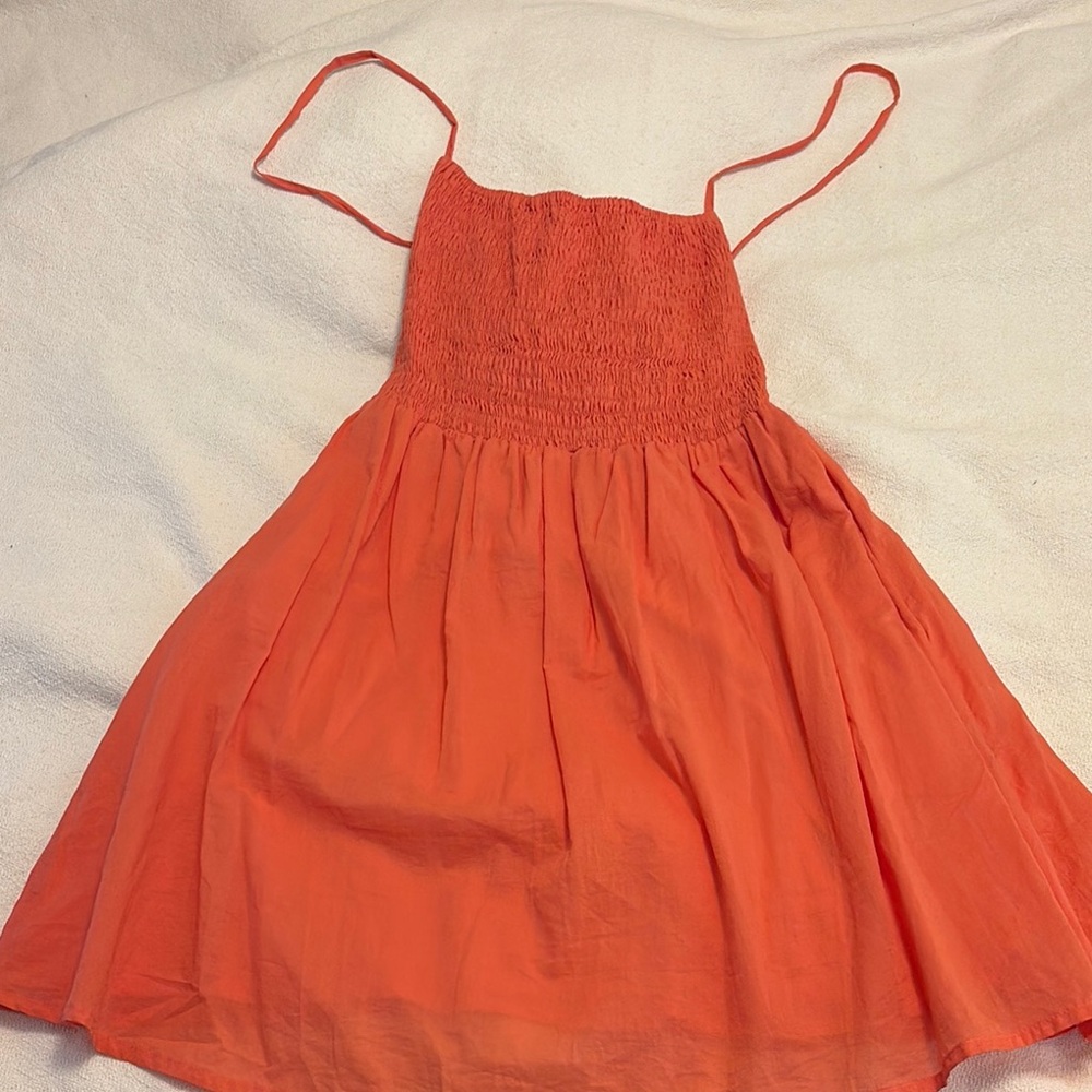 Orange Sleeveless Dress